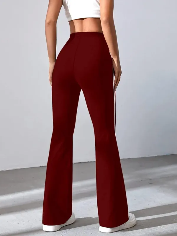 Alyne_Women'S_Trouser_Pants_For_Women_Stretchy_Straight_Leg_Elastic_Waist/Regular_Fit_Trouser_Pant_For_Regular_Casual_Wear_(Xl,_Maroon)