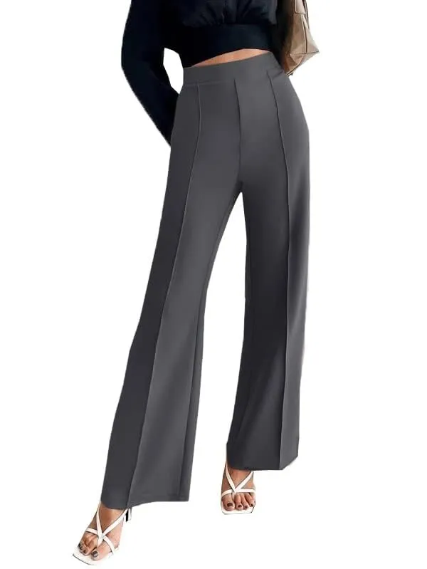 Alyne_Women'S_Trouser_Pants_For_Women_Stretchy_Straight_Line_Leg_Elastic_Waist/Regular_Fit_Trouser_Pant_For_Regular_Casual_Wear_(Xl,_Grey)