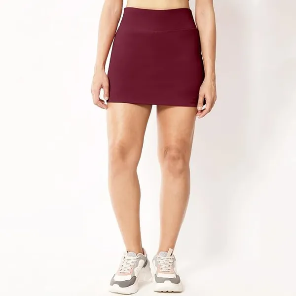 Alyne_Skirt_With_Shorts_For_Women'S_&_Girl'S_Solid_High_Waist_Flared_Skater_Short_Mini_Skirt_(Xs,_Maroon)