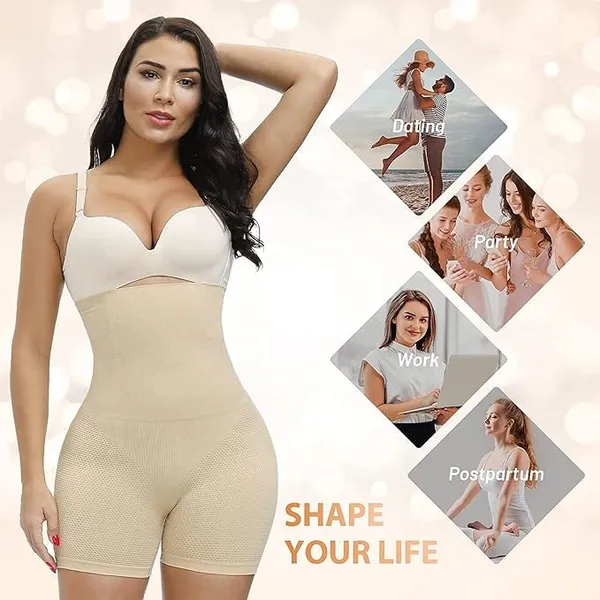 Alyne_Women'S_Tummy_Tucker_High_Waist_Shapewear_Thigh_Slimmer_For_Women_(Free-Size)_(Waist_Size_Fits_:_32_To_38_Inch)_(Beige,_One_Size)