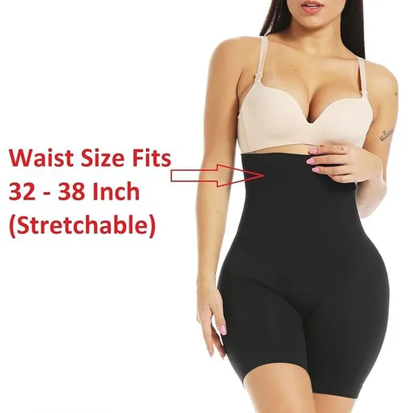 Alyne_Women'S_Tummy_Tucker_High_Waist_Shapewear_Thigh_Slimmer_For_Women_(Free-Size)_(Waist_Size_Fits_:_32_To_38_Inch)_(Black,_One_Size)