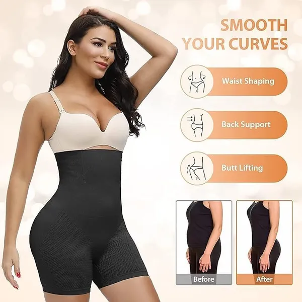 Alyne_Women'S_Tummy_Tucker_High_Waist_Shapewear_Thigh_Slimmer_For_Women_(Free-Size)_(Waist_Size_Fits_:_32_To_38_Inch)_(Black,_One_Size)