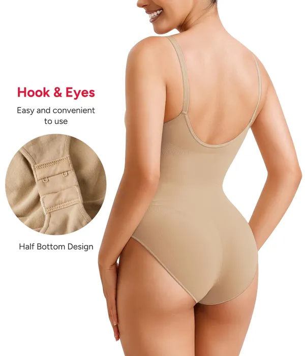 Alyne_Bodyshaper_Shapewear_For_Women_-_Slimming_Tummy_Control_Bodysuit_With_Adjustable_Straps,_Seamless_Sculpting_&_Snatched_Waist_Design,_All-Day_Comfort_Shapewear_For_A_Smooth_Fit_Beige