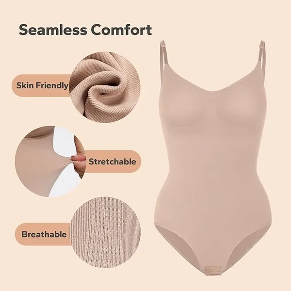 Alyne_Bodyshaper_Shapewear_For_Women_-_Slimming_Tummy_Control_Bodysuit_With_Adjustable_Straps,_Seamless_Sculpting_&_Snatched_Waist_Design,_All-Day_Comfort_Shapewear_For_A_Smooth_Fit_Beige