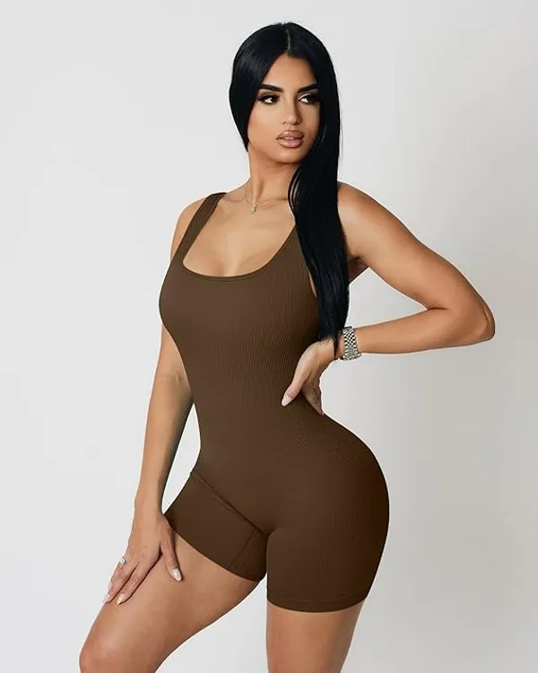 Alyne_Women'S_Seamless_Romper_-_Ribbed_Square_Neck_One-Piece_Jumpsuit,_Sleeveless_One-Piece_Bodysuit_With_Contouring_Fit_&_Lifting_Design_For_Workout,_Exercise,_And_Casual_Everyday_Wear