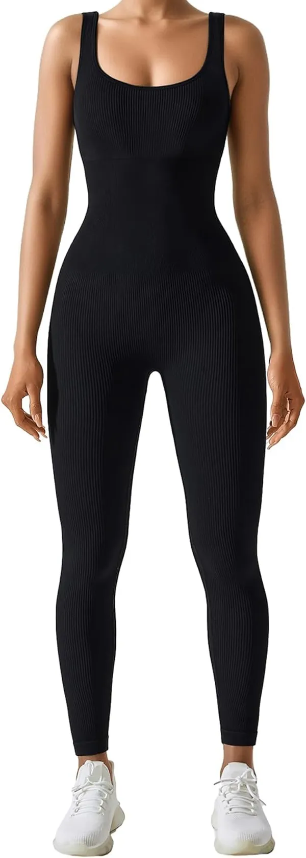 Alyne_Women'S_Seamless_Jumpsuit_Square_Neck_One-Piece_Sleeveless_Full_Body_Bodycon_Bodysuit_With_Contouring_Fit,_Lifting_Design,_Supportive_Activewear_For_Yoga,_Workout_&_Athleisure_Wear