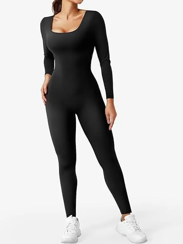 Alyne_Women'S_Seamless_Jumpsuit_Square_Neck_One-Piece_Long_Sleeve_Full_Body_Bodycon_Bodysuit_With_Contouring_Fit,_Lifting_Design,_Supportive_Activewear_For_Yoga,_Workout_&_Casual_Athleisure_Wear