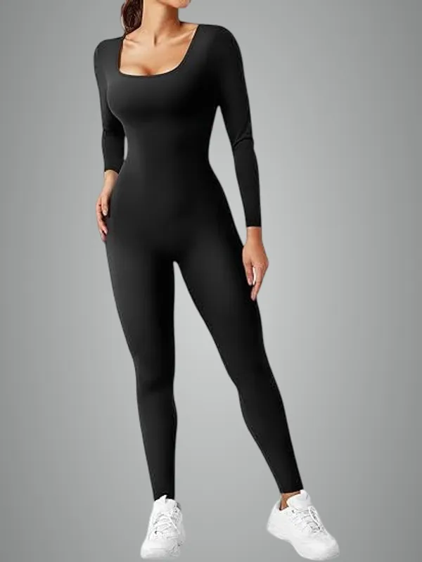 Alyne_Women'S_Seamless_Jumpsuit_Square_Neck_One-Piece_Long_Sleeve_Full_Body_Bodycon_Bodysuit_With_Contouring_Fit,_Lifting_Design,_Supportive_Activewear_For_Yoga,_Workout_&_Casual_Athleisure_Wear