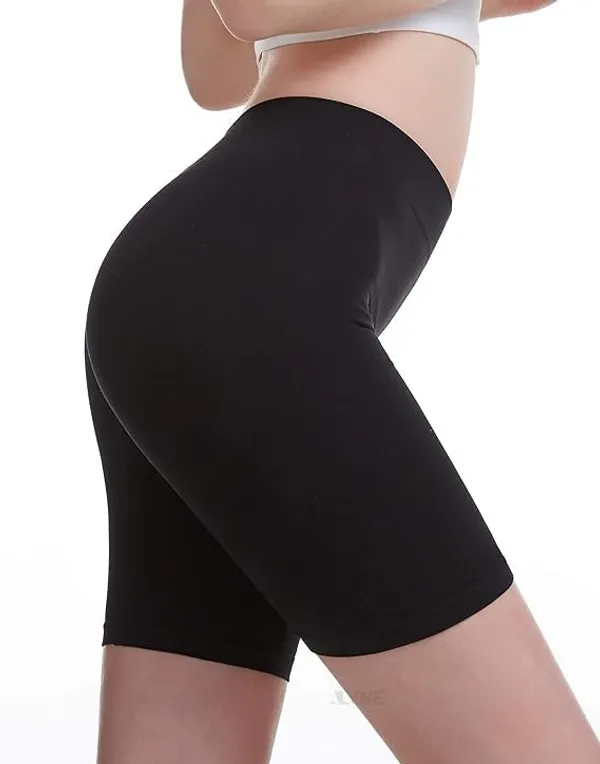Alyne_Seamless_Shaping_Short_For_Women_-_Tummy_Control_Slip_Shorts_Under_Dress_Shapewear,_Smooth_Workout_&_Yoga_Shorts_Black