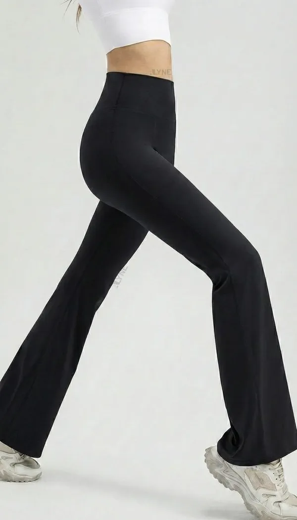 Alyne_Women_S_High-Waist_Flare_Yoga_Leggings_Bootcut_Workout_Pants_With_Slimming_Design,_Tummy_Control_High_Waisted_Flared_Leggings_Pants_Black