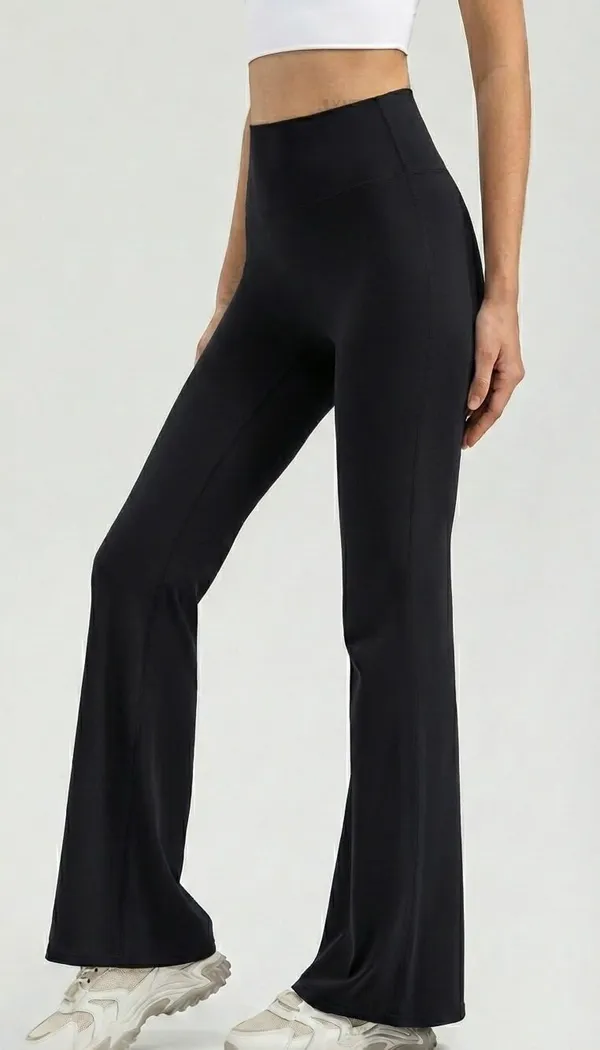Alyne_Women_S_High-Waist_Flare_Yoga_Leggings_Bootcut_Workout_Pants_With_Slimming_Design,_Tummy_Control_High_Waisted_Flared_Leggings_Pants_Black