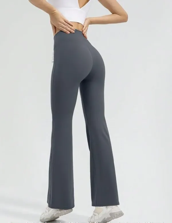 Alyne_Women_S_High-Waist_Flare_Yoga_Leggings_Bootcut_Workout_Pants_With_Slimming_Design,_Tummy_Control_High_Waisted_Flared_Leggings_Pants_Grey