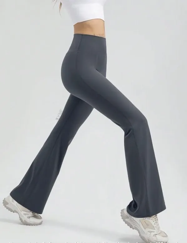 Alyne_Women_S_High-Waist_Flare_Yoga_Leggings_Bootcut_Workout_Pants_With_Slimming_Design,_Tummy_Control_High_Waisted_Flared_Leggings_Pants_Grey