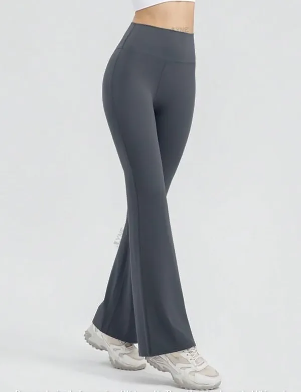 Alyne_Women_S_High-Waist_Flare_Yoga_Leggings_Bootcut_Workout_Pants_With_Slimming_Design,_Tummy_Control_High_Waisted_Flared_Leggings_Pants_Grey