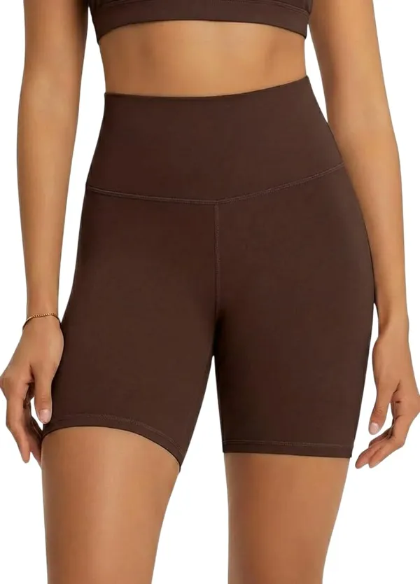 Alyne_Yoga_Women'S_High_Waist_Shorts_Buttery_Soft,_Naked_Feeling_Yoga_&_Workout_Shorts_Brown