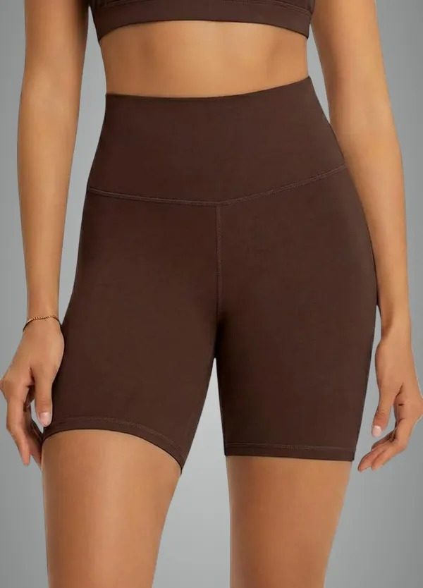 Alyne_Yoga_Women'S_High_Waist_Shorts_Buttery_Soft,_Naked_Feeling_Yoga_&_Workout_Shorts_Brown