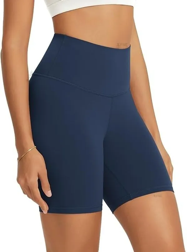 Alyne_Yoga_Women'S_High_Waist_Shorts_Buttery_Soft,_Naked_Feeling_Yoga_&_Workout_Shorts_Navy