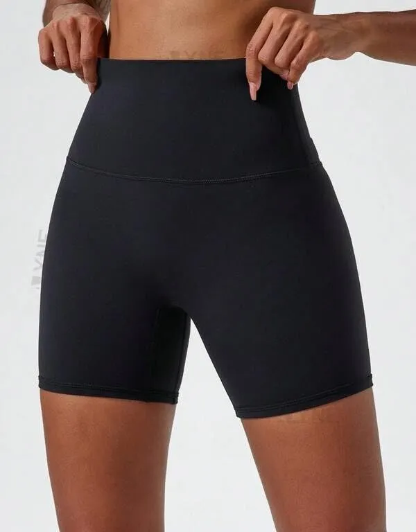 Alyne_Yoga_Women'S_High_Waist_No_Front_Seam_Shorts_Buttery_Soft,_Naked_Feeling_Yoga_&_Workout_Shorts_Black