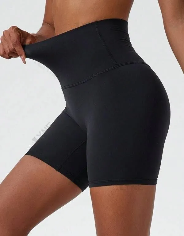 Alyne_Yoga_Women'S_High_Waist_No_Front_Seam_Shorts_Buttery_Soft,_Naked_Feeling_Yoga_&_Workout_Shorts_Black