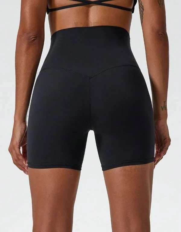 Alyne_Yoga_Women'S_High_Waist_No_Front_Seam_Shorts_Buttery_Soft,_Naked_Feeling_Yoga_&_Workout_Shorts_Black