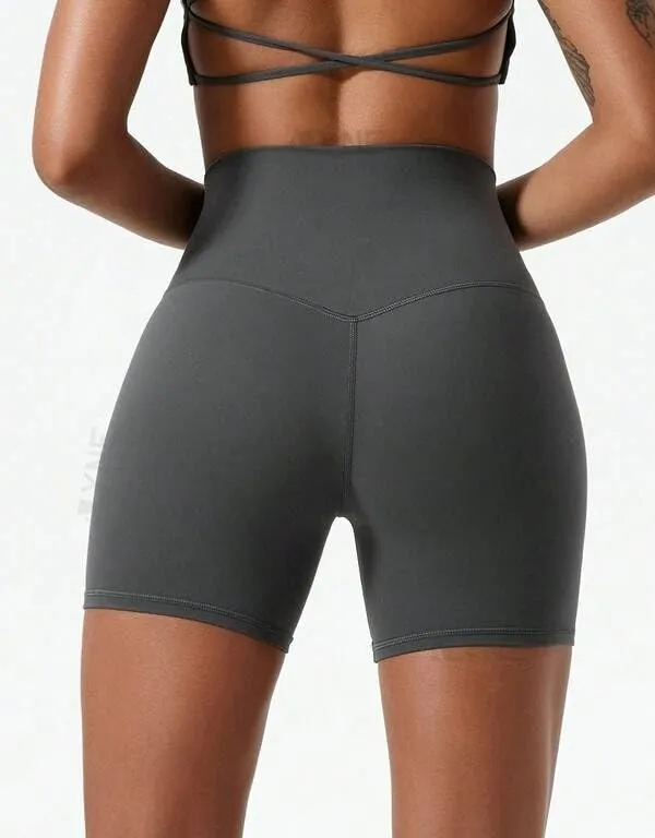 Alyne_Yoga_Women'S_High_Waist_No_Front_Seam_Shorts_Buttery_Soft,_Naked_Feeling_Yoga_&_Workout_Shorts_Grey