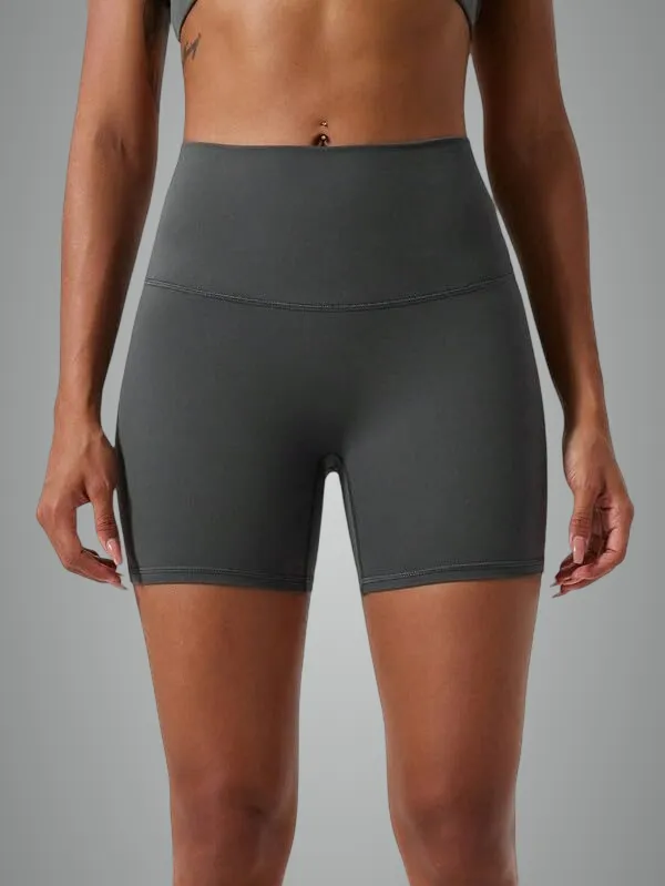 Alyne_Yoga_Women'S_High_Waist_No_Front_Seam_Shorts_Buttery_Soft,_Naked_Feeling_Yoga_&_Workout_Shorts_Grey