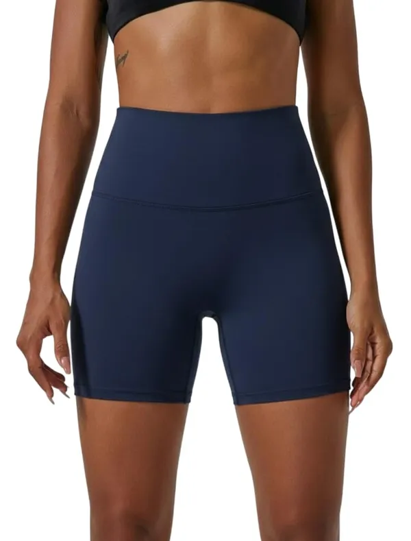 Alyne_Yoga_Women'S_High_Waist_No_Front_Seam_Shorts_Buttery_Soft,_Naked_Feeling_Yoga_&_Workout_Shorts_Navy