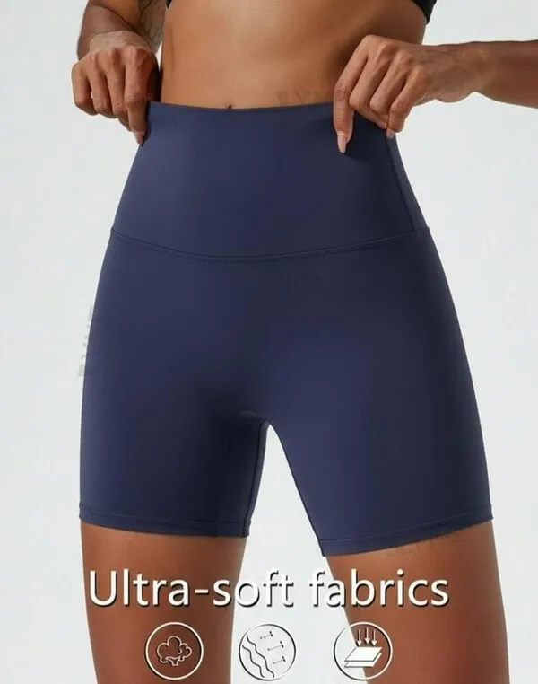 Alyne_Yoga_Women'S_High_Waist_No_Front_Seam_Shorts_Buttery_Soft,_Naked_Feeling_Yoga_&_Workout_Shorts_Navy