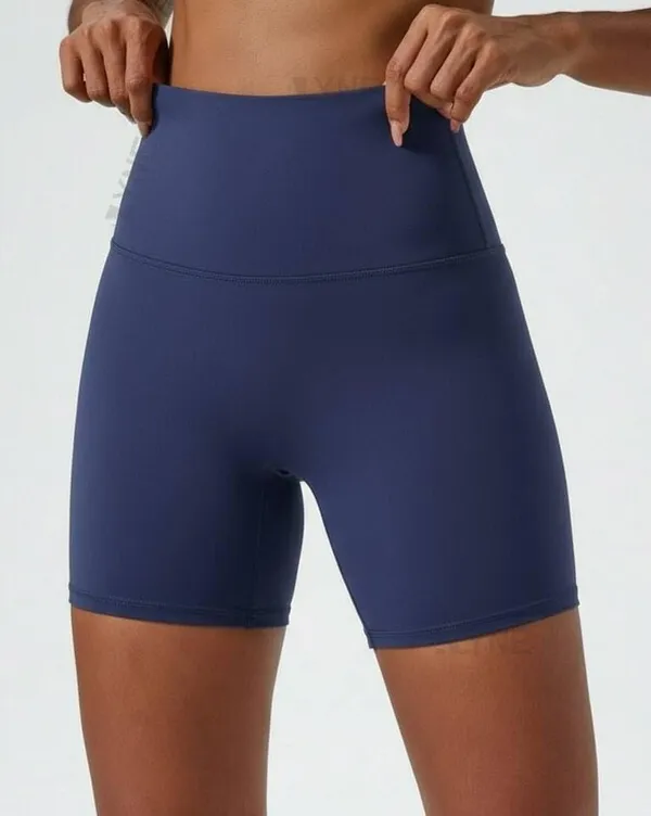 Alyne_Yoga_Women'S_High_Waist_No_Front_Seam_Shorts_Buttery_Soft,_Naked_Feeling_Yoga_&_Workout_Shorts_Navy