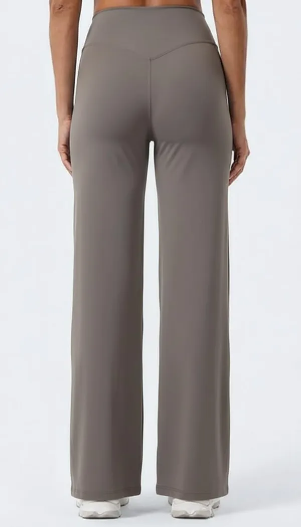 Alyne_Women_S_High-Waist_Flare_Yoga_Leggings_No_Front_Seam_Straight_Leggings_Workout_Pants_With_Tummy_Control_Slimming_Design_Brown