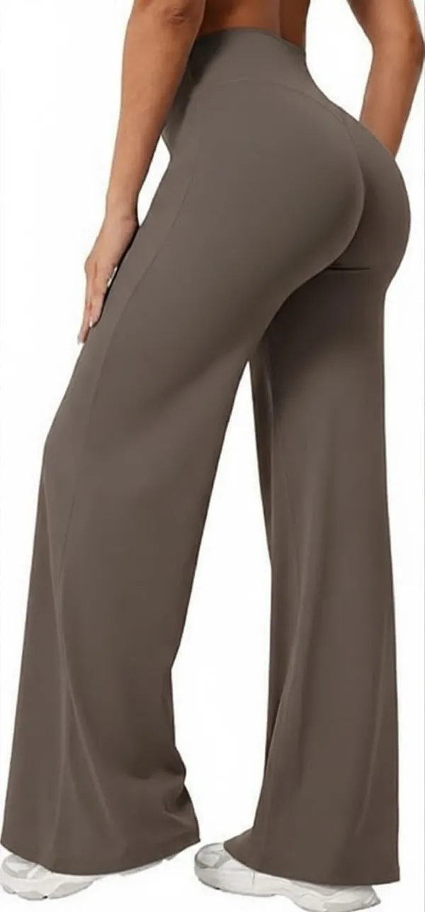 Alyne_Women_S_High-Waist_Flare_Yoga_Leggings_No_Front_Seam_Straight_Leggings_Workout_Pants_With_Tummy_Control_Slimming_Design_Brown