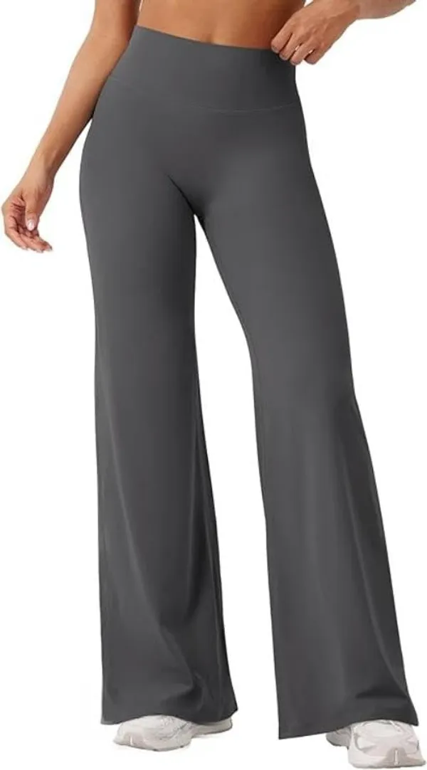 Alyne_Women_S_High-Waist_Flare_Yoga_Leggings_No_Front_Seam_Straight_Leggings_Workout_Pants_With_Tummy_Control_Slimming_Design_Dark_Grey