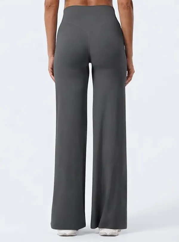 Alyne_Women_S_High-Waist_Flare_Yoga_Leggings_No_Front_Seam_Straight_Leggings_Workout_Pants_With_Tummy_Control_Slimming_Design_Dark_Grey