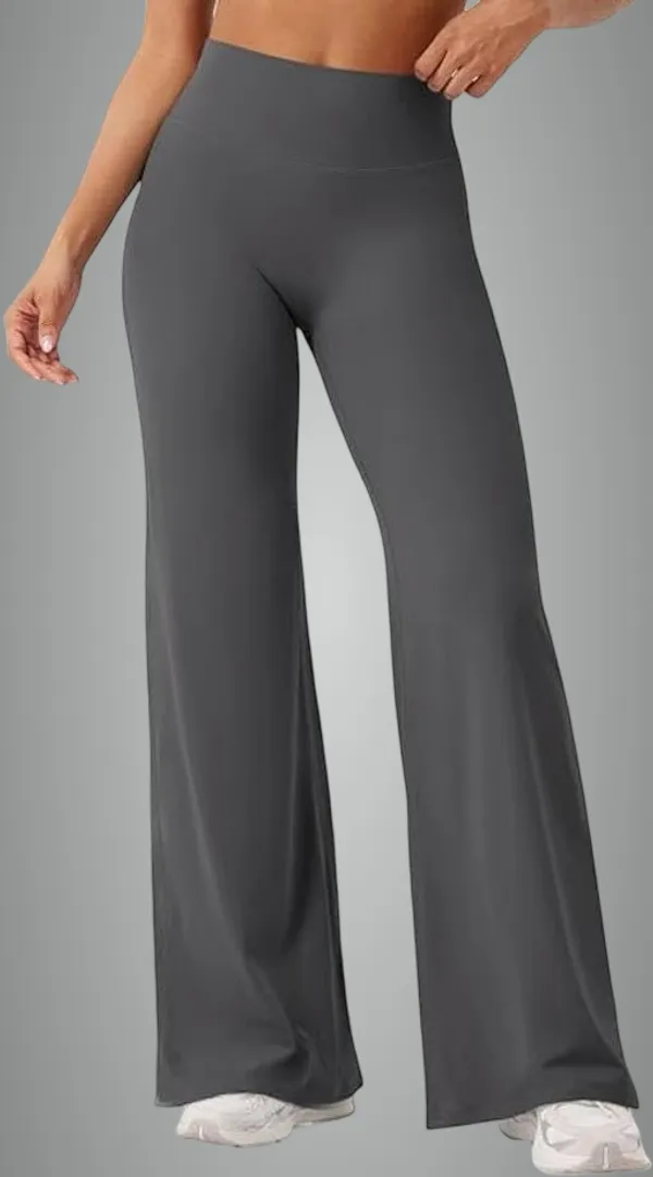Alyne_Women_S_High-Waist_Flare_Yoga_Leggings_No_Front_Seam_Straight_Leggings_Workout_Pants_With_Tummy_Control_Slimming_Design_Dark_Grey