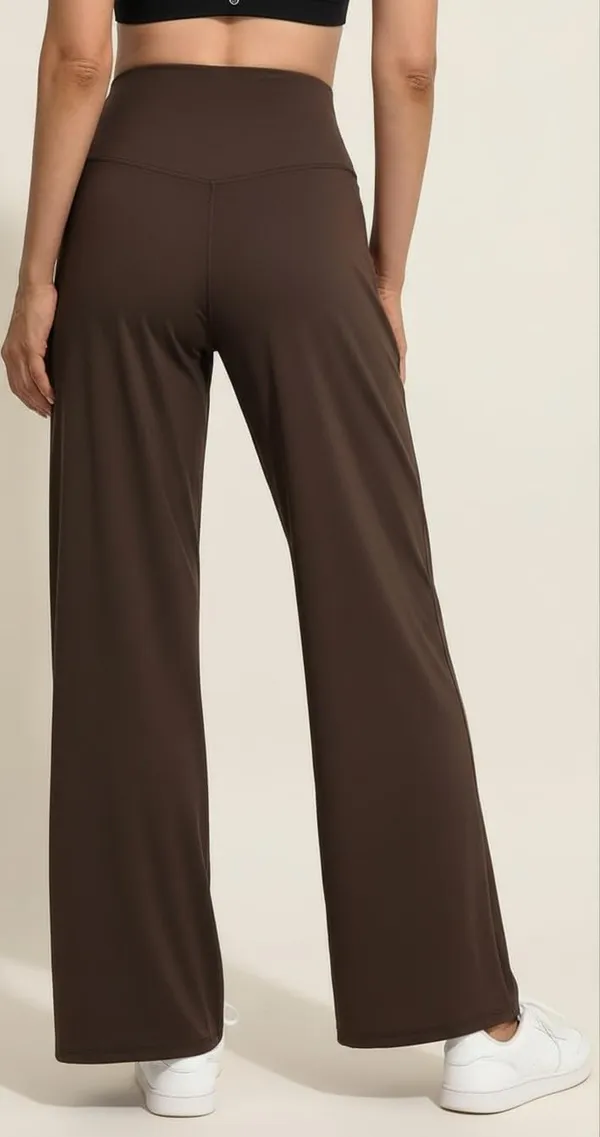 Alyne_Women_S_High-Waist_Flare_Yoga_Leggings_Straight_Leggings_With_Pockets_Workout_Pants_With_Tummy_Control_Slimming_Design_Brown