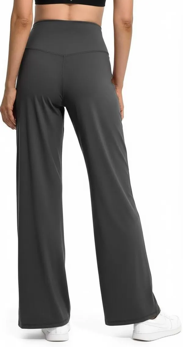 Alyne_Women_S_High-Waist_Flare_Yoga_Leggings_Straight_Leggings_With_Pockets_Workout_Pants_With_Tummy_Control_Slimming_Design_Grey