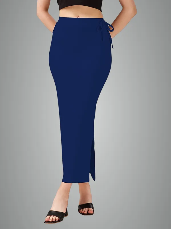 Alyne_Blended_Saree_Shapewear_Petticoat_For_Women,_Women'S_Blended_Fullelastic_With_Drawstring_Saree_Shapewear_With_Slitcut_Navy