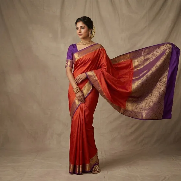 Purple_100%_Crepe_Saree_For_Women