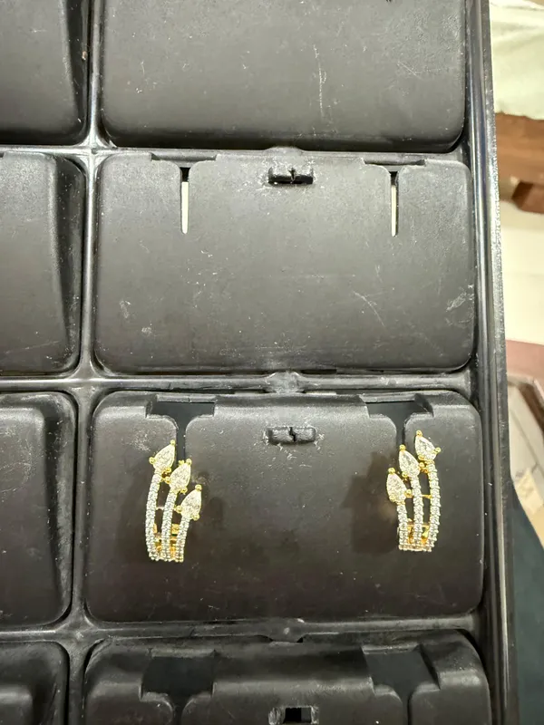 Gold_CZ_Marquise_Ear_Cuff_/_Clip_Earrings
