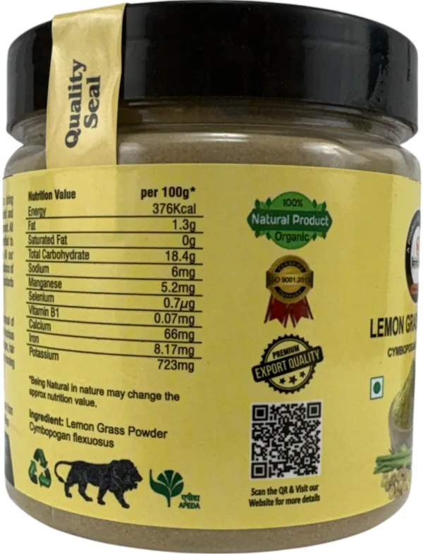 Nirogi_Jeevan_100%_Natural_Lemongrass_Powder_Make_150+Cup_of_Herbal_Tea,0_Preservatives_(200_g)