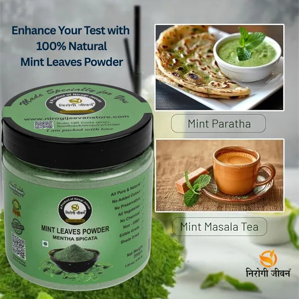 Nirogi_Jeevan_Mint_Leaves,Natural_Dry_Mint_Powder_For_Skin_&_Hair,Digestion,Rich_in_Nutrients_(200_g)