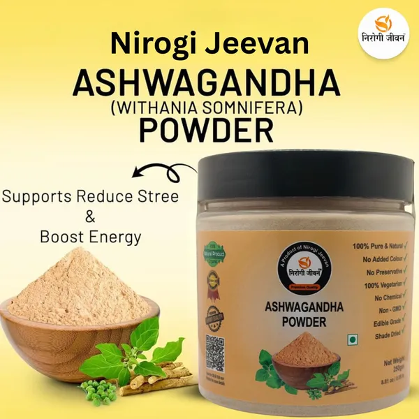 Nirogi_Jeevan_ASHWAGANDHA_POWDER_|Withania_Somnifera_|_All_Pure,_Natural_&_Organic|_Extra_Fine_(250_g)