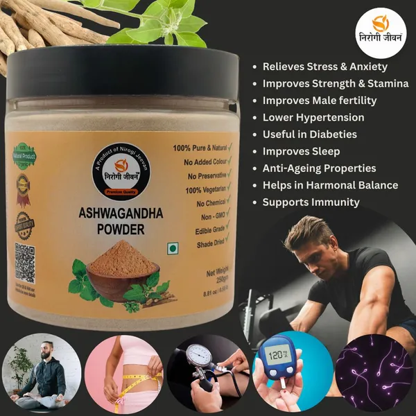 Nirogi_Jeevan_ASHWAGANDHA_POWDER_|Withania_Somnifera_|_All_Pure,_Natural_&_Organic|_Extra_Fine_(250_g)