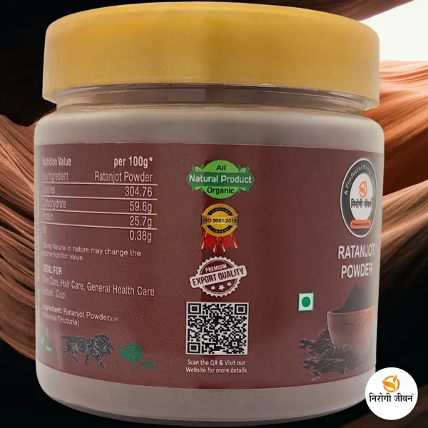 Nirogi_Jeevan_RATANJOT_ROOT_Powder|_All_Pure_-_Cooking,_Hair_&_Skin_Care|_Edible-Organic_Grade_(100_g)