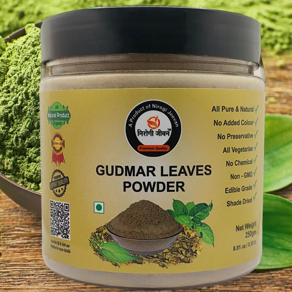 Nirogi_Jeevan_GURMAR_POWDER_|Gymnema_sylvestre|Madhunashini_|All_Pure,_Natural_&_Organic_Grade_(250_g)