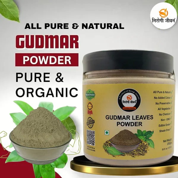 Nirogi_Jeevan_GURMAR_POWDER_|Gymnema_sylvestre|Madhunashini_|All_Pure,_Natural_&_Organic_Grade_(250_g)