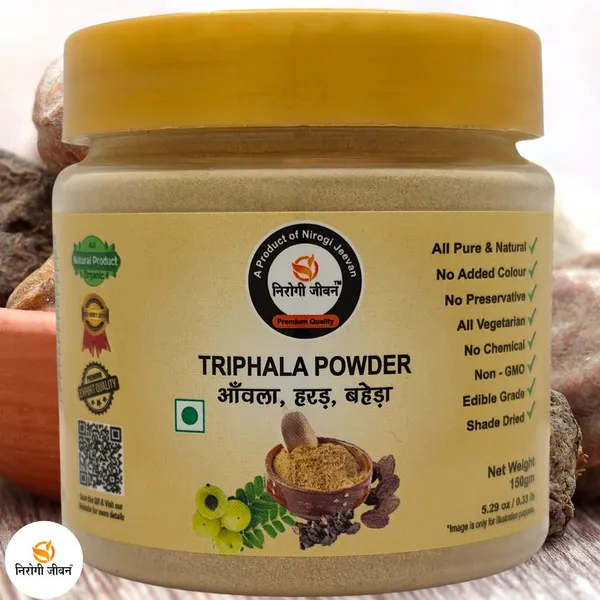 Nirogi_Jeevan_Triphala_Churna_Powder_100%_Organic_With_Swarna_Amalaki,_Haritaki,_&_Bibhitaki_(150_g)