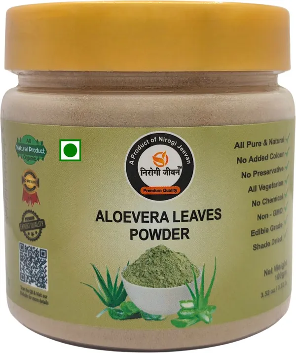 Nirogi_Jeevan_Aloe_Vera_Leaves_Powder_|Pure,_Natural_&_Organic_Grade_|_Edible_Grade_|_Alovera_(100_g)