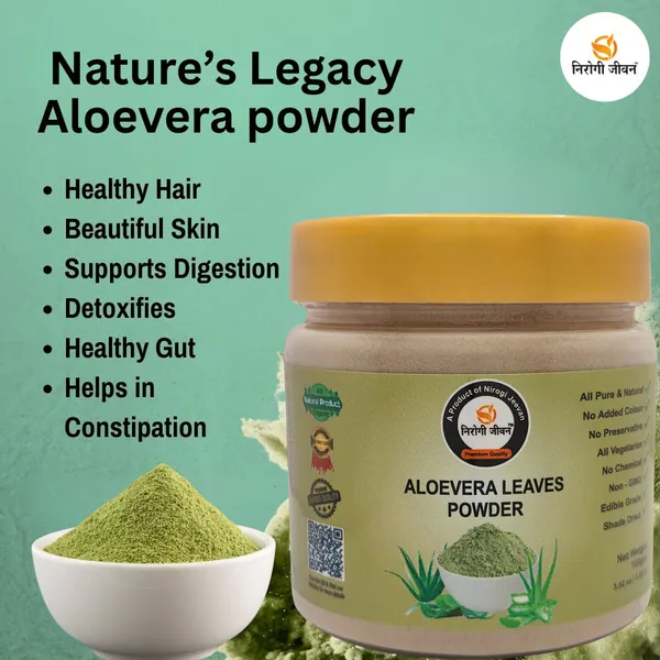 Nirogi_Jeevan_Aloe_Vera_Leaves_Powder_|Pure,_Natural_&_Organic_Grade_|_Edible_Grade_|_Alovera_(100_g)