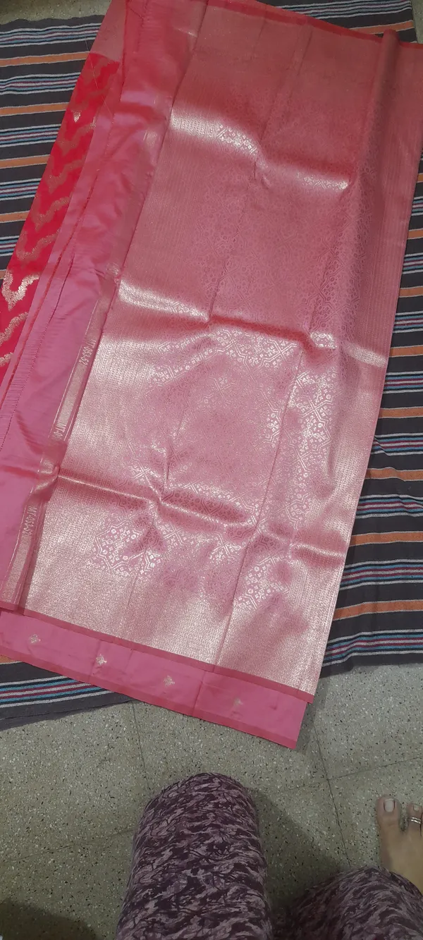 Pink__And_Baby_Pink_100%_Soft_Silk_Saree_For_Women